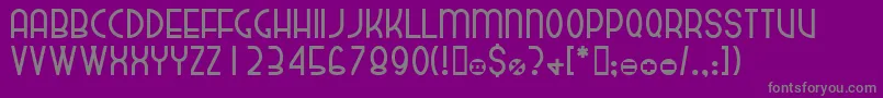 Dekthusian Font – Gray Fonts on Purple Background