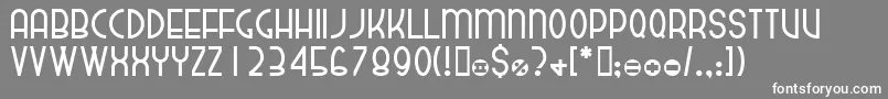 Dekthusian Font – White Fonts on Gray Background