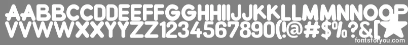 Шрифт CrewniverseFont – белые шрифты на сером фоне