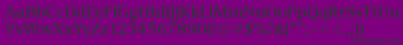 DevinSemibold Font – Black Fonts on Purple Background