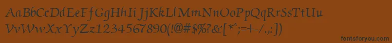 Cyzc Font – Black Fonts on Brown Background