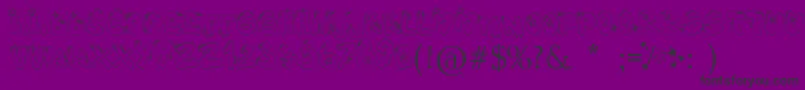 Hiphopbarbie Font – Black Fonts on Purple Background