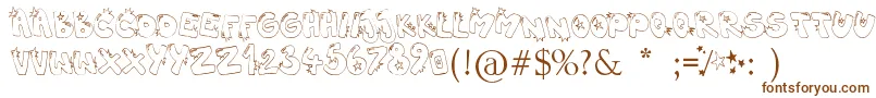 Hiphopbarbie Font – Brown Fonts on White Background