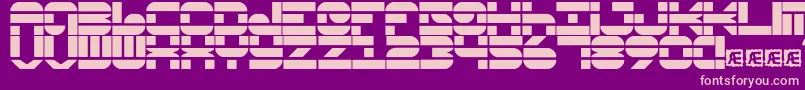 Pseudo Font – Pink Fonts on Purple Background