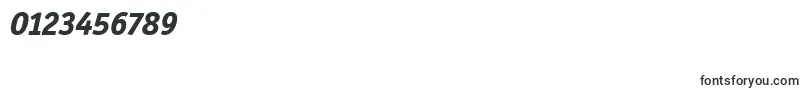 OfficinaSanItcExtraBoldItalic Font – Fonts for Numbers and Digits