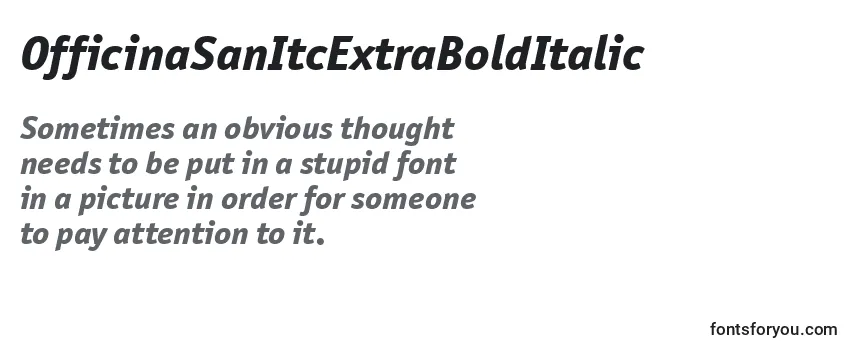 OfficinaSanItcExtraBoldItalic-fontti