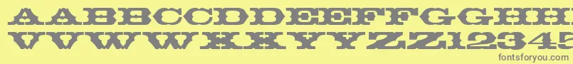Подробнее о шрифте ThunderbirdRegularDb Шрифт ThunderbirdRegularDb – серые шрифты на жёлтом фоне
