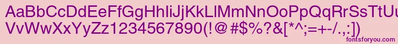 Heliosc Font – Purple Fonts on Pink Background
