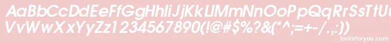 TrendexsskBoldItalic Font – White Fonts on Pink Background