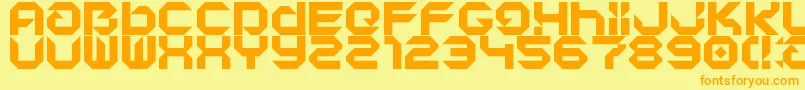 Weitere Informationen zur AffectionLdr-Schriftart AffectionLdr-Schriftart – Orangefarbene Schriften auf gelbem Hintergrund