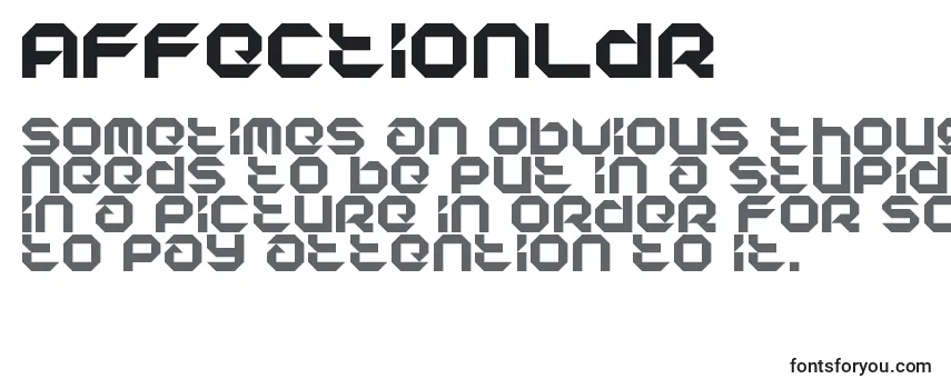 Review of the AffectionLdr Font