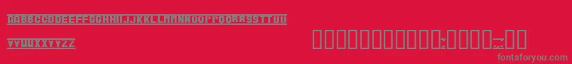 VerucaBlack Font – Gray Fonts on Red Background