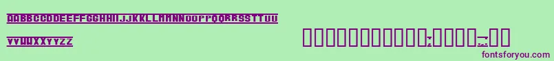 Шрифт VerucaBlack – фиолетовые шрифты на зелёном фоне