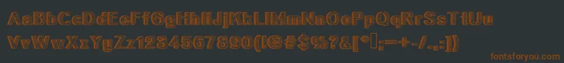 Urbanforestry Font – Brown Fonts on Black Background