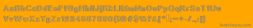 Urbanforestry Font – Gray Fonts on Orange Background