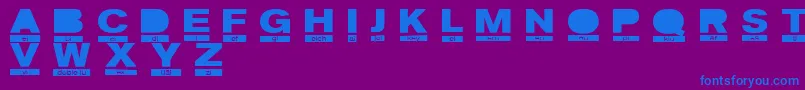 PhoneticRegular Font – Blue Fonts on Purple Background