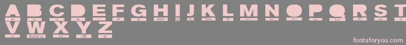 PhoneticRegular Font – Pink Fonts on Gray Background