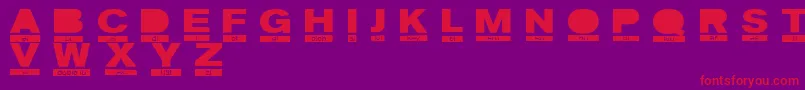 PhoneticRegular Font – Red Fonts on Purple Background