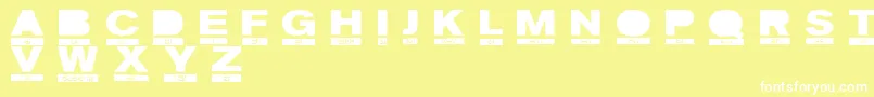 PhoneticRegular Font – White Fonts on Yellow Background