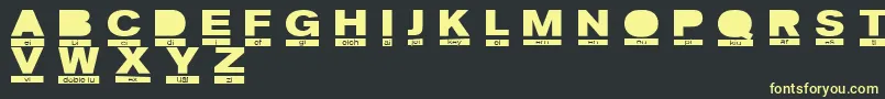 PhoneticRegular Font – Yellow Fonts on Black Background