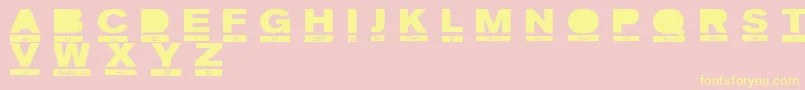 PhoneticRegular Font – Yellow Fonts on Pink Background