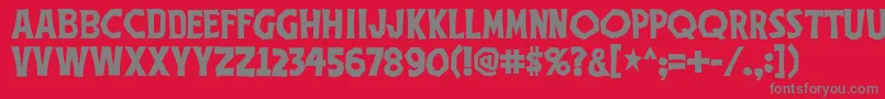 Thethreestoogesfont Font – Gray Fonts on Red Background