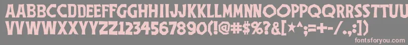Thethreestoogesfont Font – Pink Fonts on Gray Background