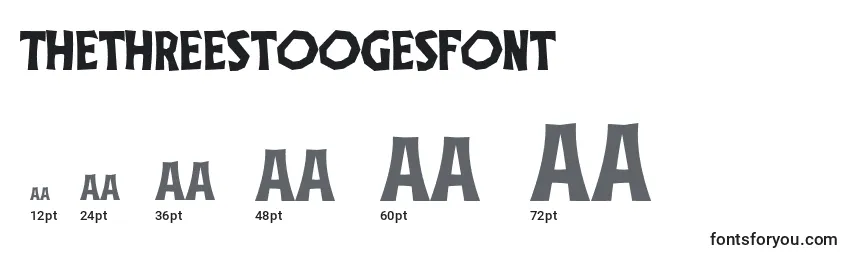 Thethreestoogesfont Font Sizes