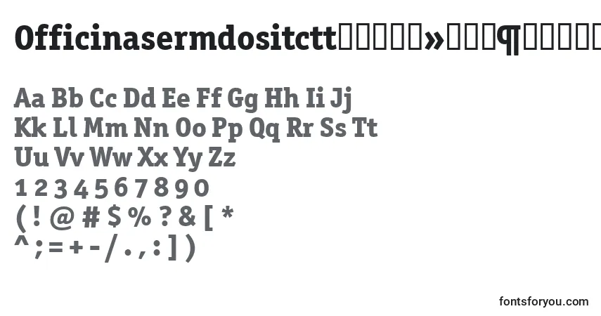 OfficinasermdositcttРџРѕР»СѓР¶РёСЂРЅС‹Р№ Font – alphabet, numbers, special characters