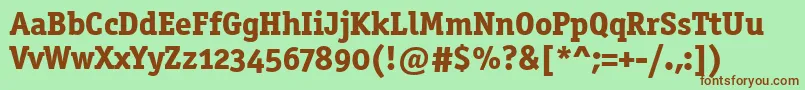 OfficinasermdositcttРџРѕР»СѓР¶РёСЂРЅС‹Р№ Font – Brown Fonts on Green Background