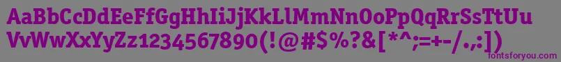 OfficinasermdositcttРџРѕР»СѓР¶РёСЂРЅС‹Р№ Font – Purple Fonts on Gray Background