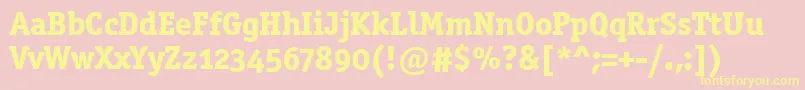 OfficinasermdositcttРџРѕР»СѓР¶РёСЂРЅС‹Р№ Font – Yellow Fonts on Pink Background