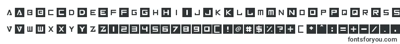 Inversionz-fontti – Ruudukkofontit