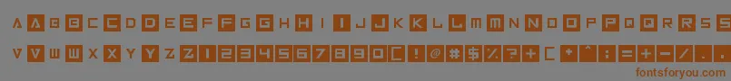 Inversionz Font – Brown Fonts on Gray Background