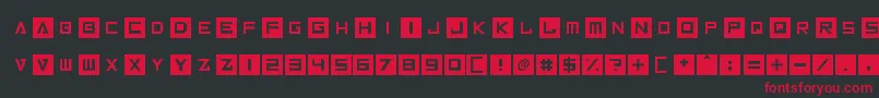 Inversionz Font – Red Fonts on Black Background
