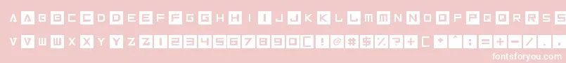 Шрифт Inversionz – белые шрифты на розовом фоне