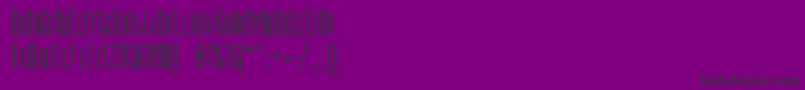 Czcionka Rsmanzanita – czarne czcionki na fioletowym tle