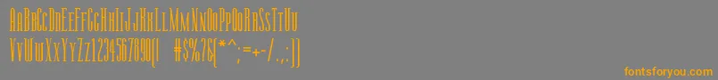 Rsmanzanita Font – Orange Fonts on Gray Background