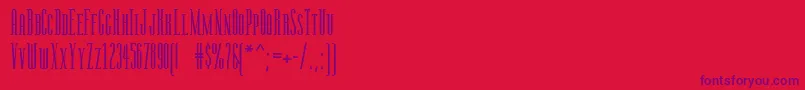 Fonte Rsmanzanita – fontes roxas em um fundo vermelho