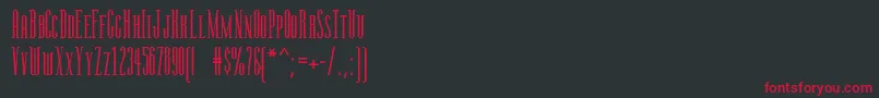 Rsmanzanita Font – Red Fonts on Black Background