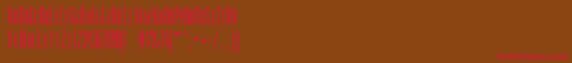 Rsmanzanita Font – Red Fonts on Brown Background