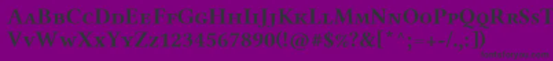 LinlibertineAbs Font – Black Fonts on Purple Background