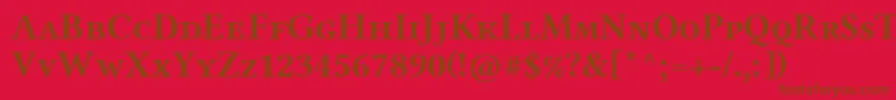 LinlibertineAbs Font – Brown Fonts on Red Background