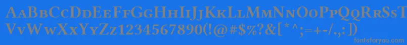 Шрифт LinlibertineAbs – серые шрифты на синем фоне