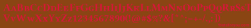 LinlibertineAbs Font – Red Fonts on Brown Background