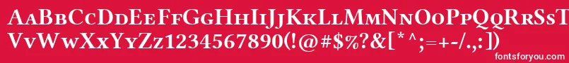 LinlibertineAbs Font – White Fonts on Red Background