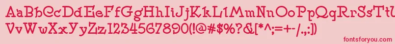 Speedballno2nfBold Font – Red Fonts on Pink Background