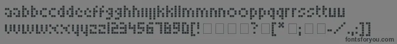 フォントLookskyFont – 黒い文字の灰色の背景