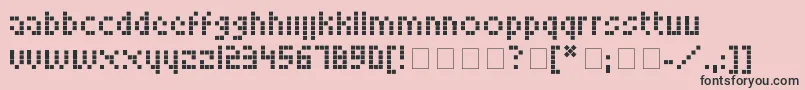 fuente LookskyFont – Fuentes Negras Sobre Fondo Rosa