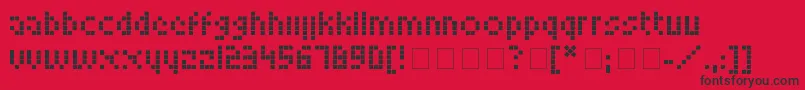 En savoir plus sur la police LookskyFont Police LookskyFont – polices noires sur fond rouge